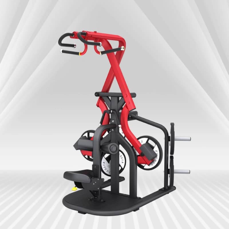 Pulldown Fitness Gym Equipment Factory Weight Plate Loaded Strength Training Machine Machine Embroidered Lat Pull Down 1.6T