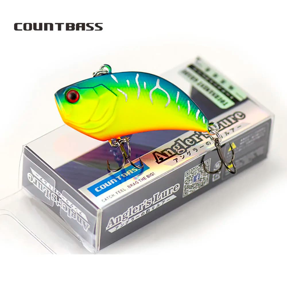 COUNTBASS 55mm 13.5g Vibraiton Tattling Corpo Duro Esche Da Pesca Vibe Lure Lipless Crankbait Pescatore Richiamo di Pesca