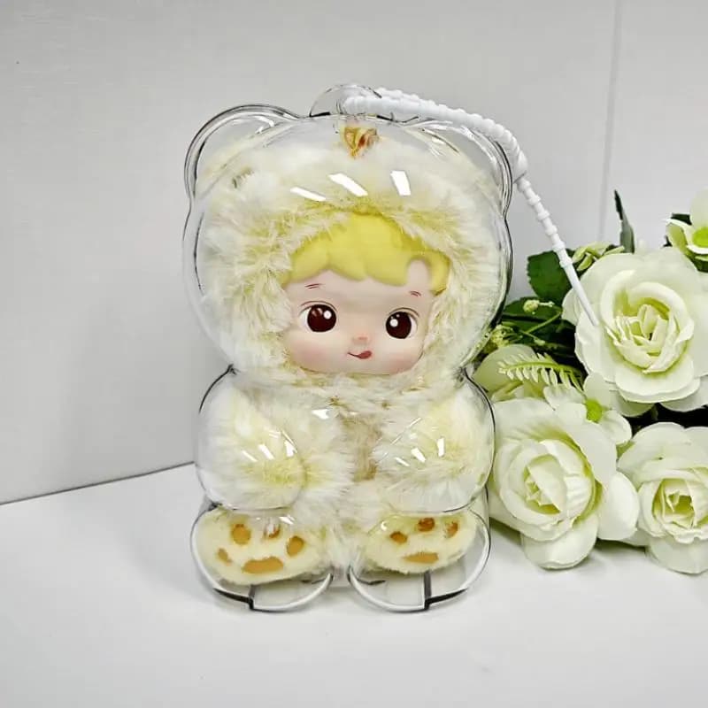 Ciondolo appeso in gomma serie Little Bear Gummy Candy Guscio protettivo antipolvere per bambola