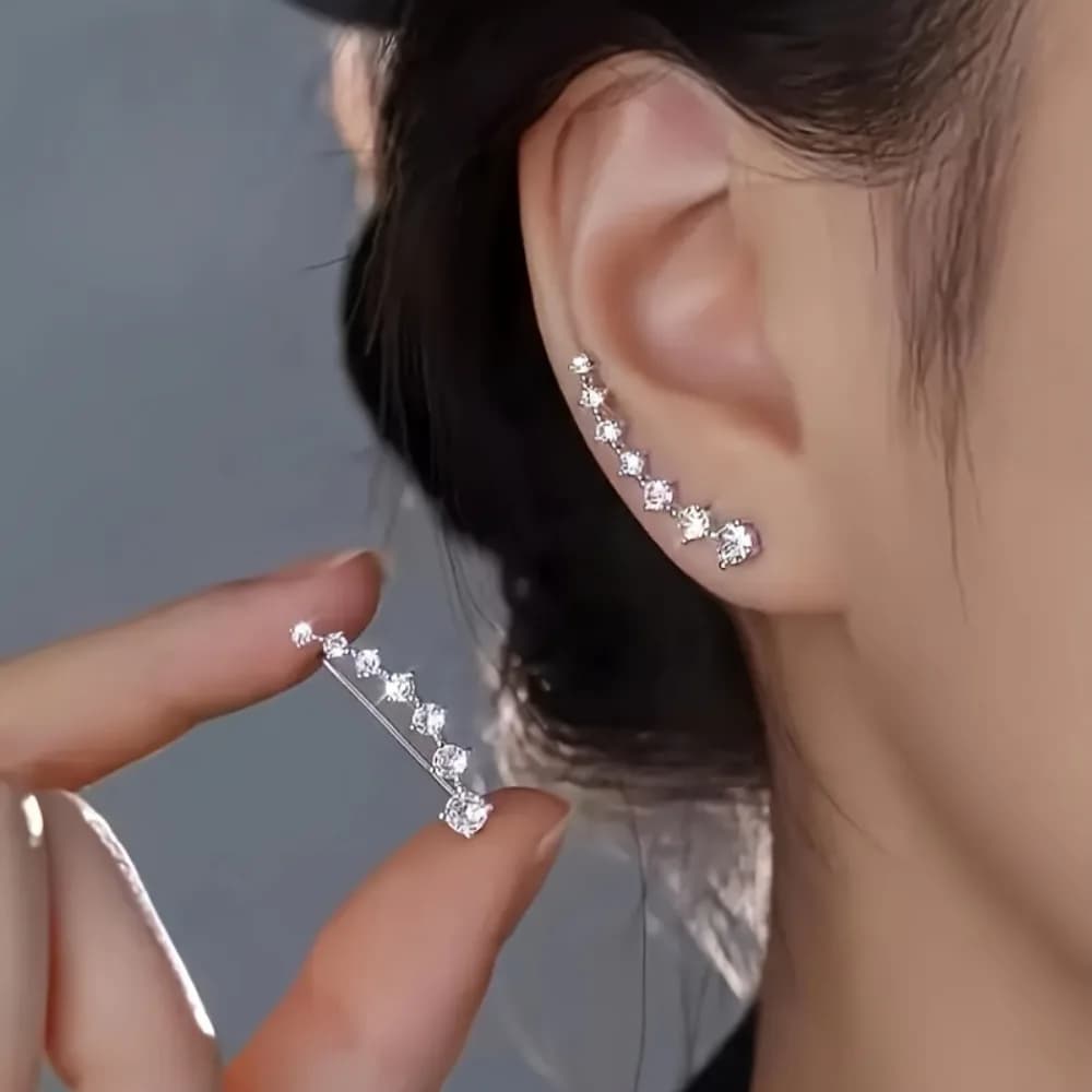 1pcs of High-end Temperament Earrings for Women, DIY Retro Water Droplet Earrings Inlaid with Artificial Zircon Earrings, Anniversary Gift Jewelry