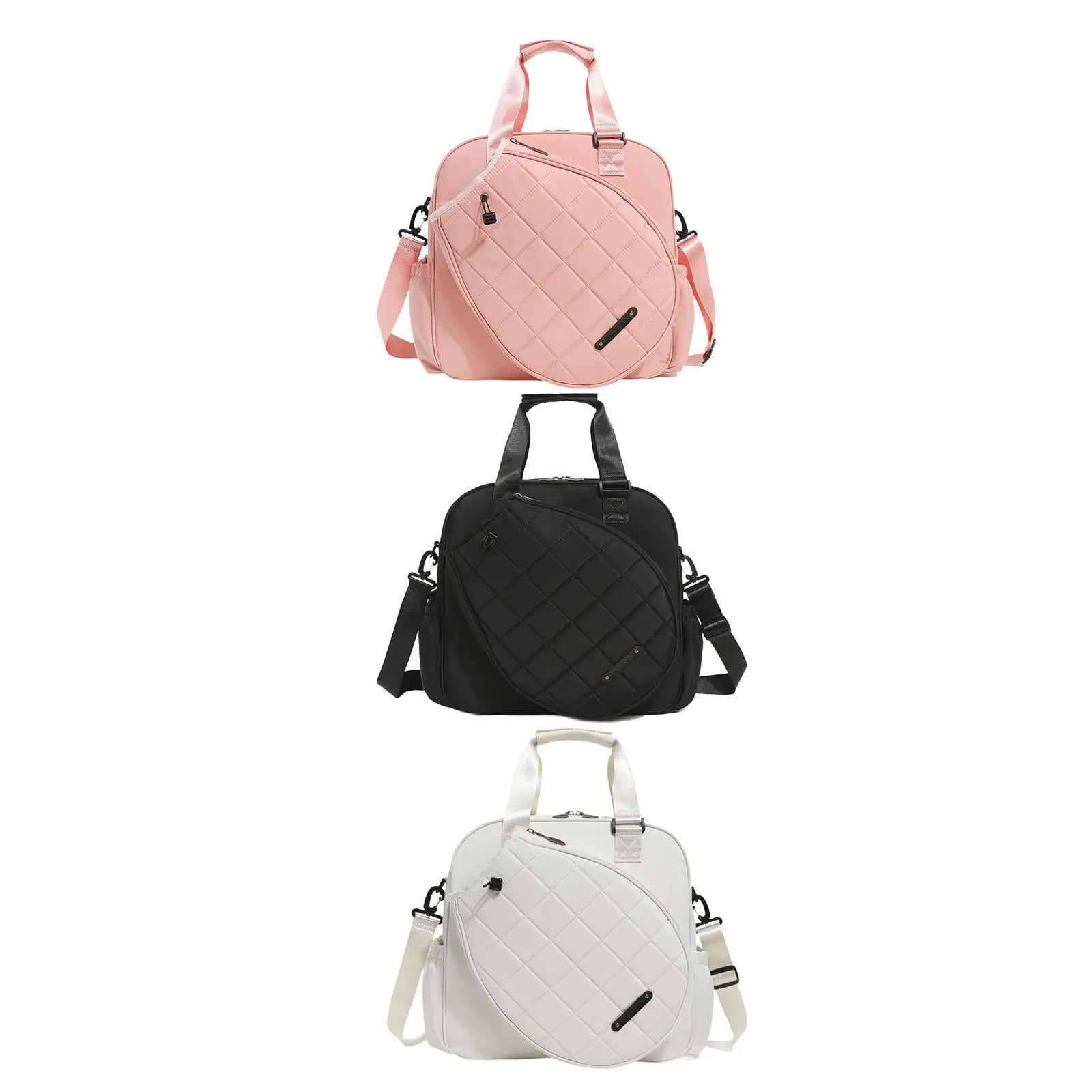 Borsa da Tennis grande resistente all'acqua per uomo donna per Pickleball con tracolla Tote Racket Pocket borsa a tracolla da Tennis