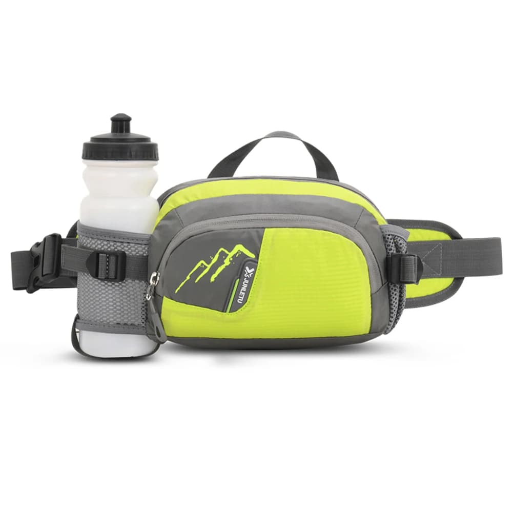 Marsupio da corsa Borsa da cintura sportiva Marsupio da esterno con portabottiglie Borsa per telefono impermeabile per fare jogging per l'idratazione
