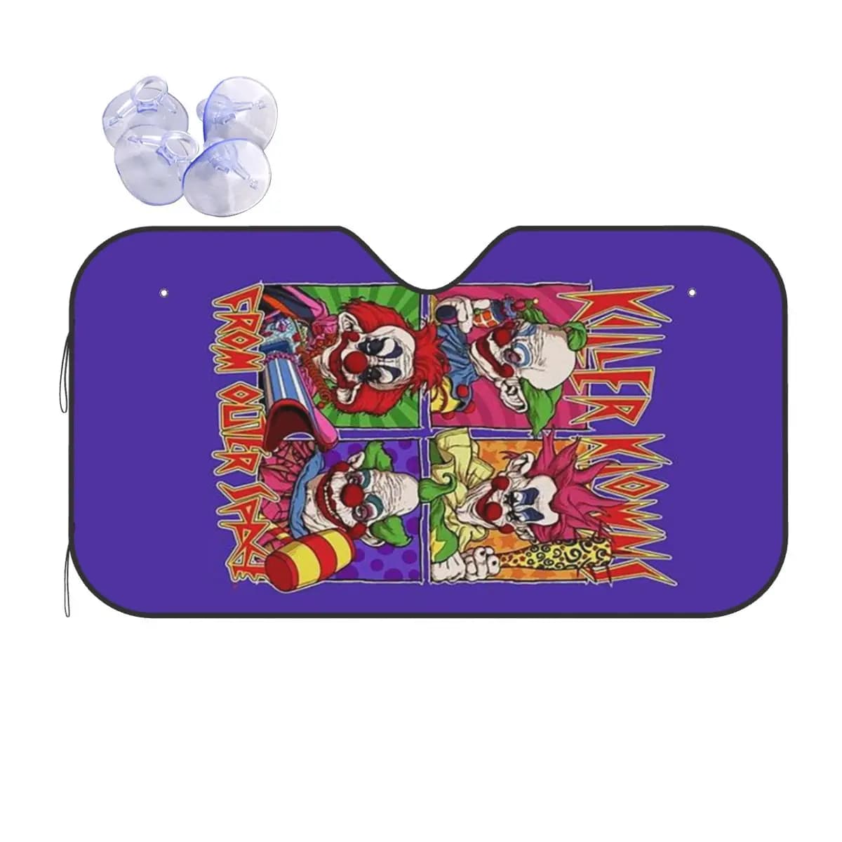Killer Klowns From Outer Space Parasole Parabrezza Parabrezza anteriore per auto Finestra Parasole Accessori Coperture
