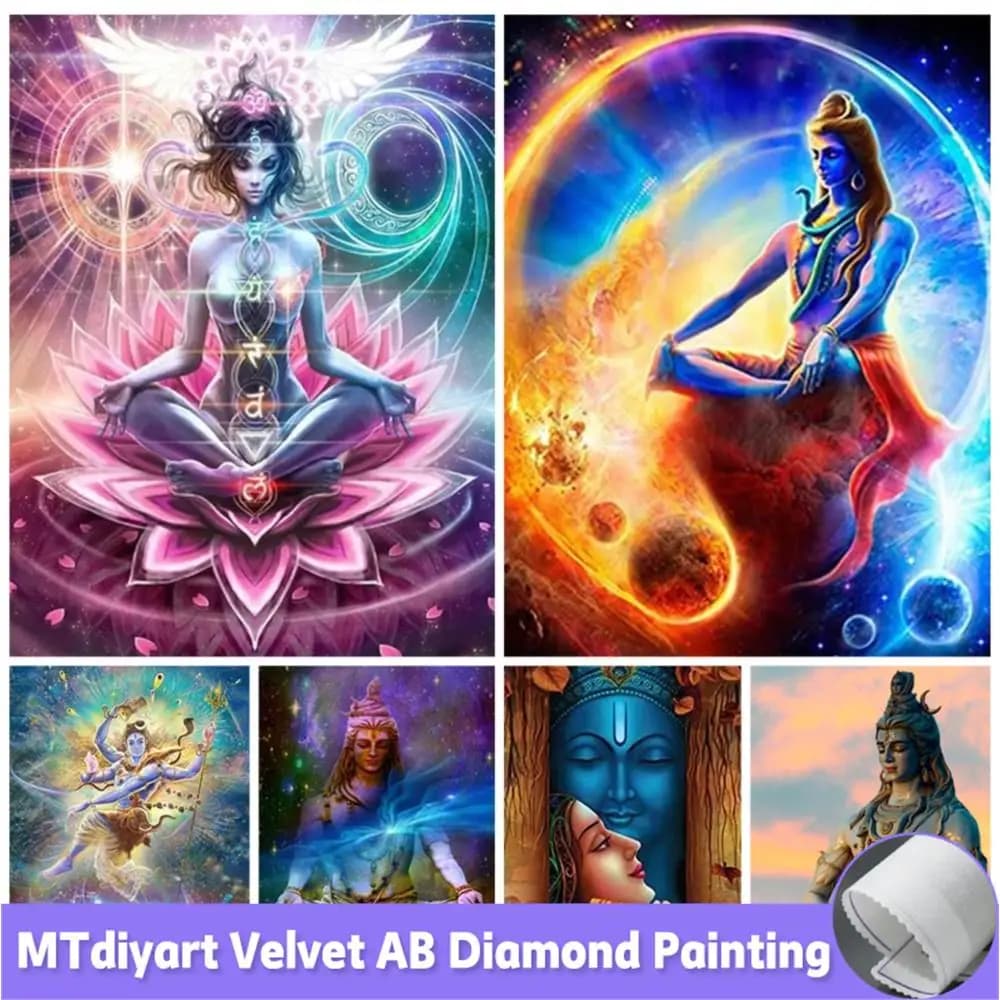AB Pittura Diamante 5D Dei Indui Shiva Diamante Pieno Ricamo Mosaico Immagine Strass Arte Punto Croce Kit Decorazione Della Parete Regalo