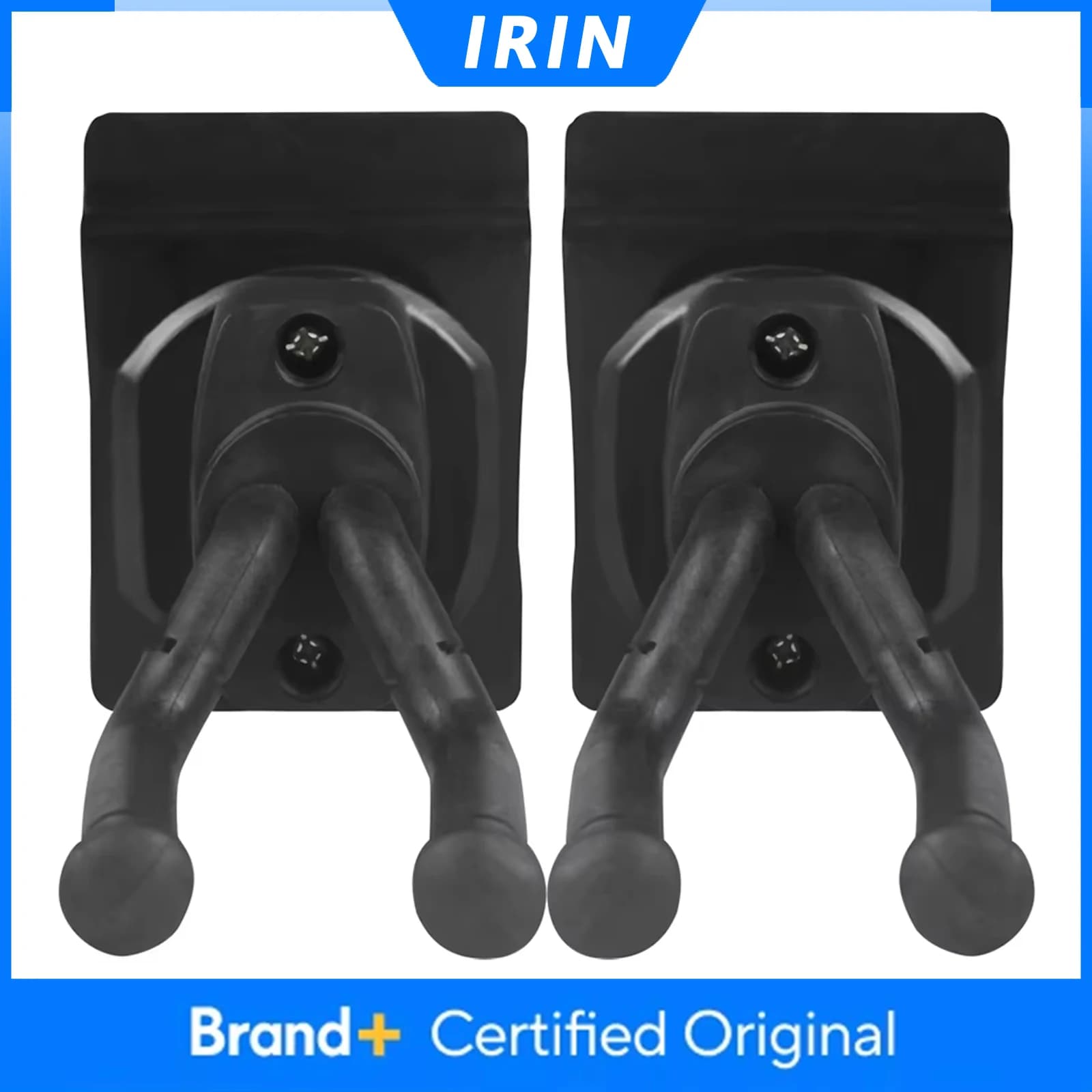 IRIN 2Pcs Wall Mount Guitar Hook Stand Metal Non-slip Holder for Guitar Ukulele Violin Musical Instrument Parts & Accessories