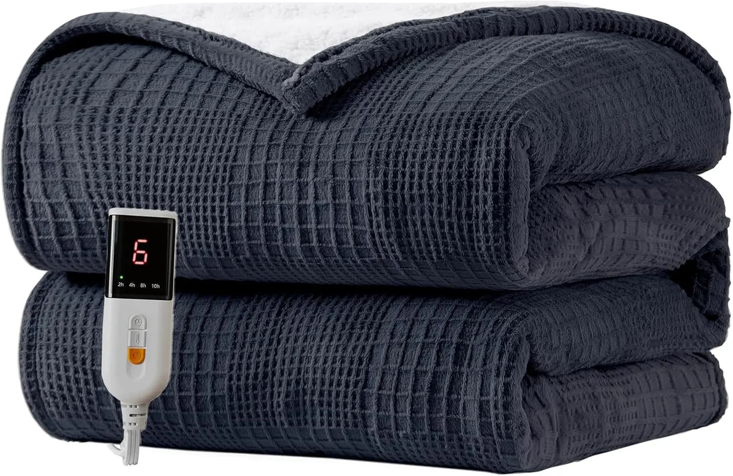 Coperta elettrica riscaldata da 50''X60'' con 9 impostazioni di calore, spegnimento automatico 2-10 ore, certificata ETL, lavabile in lavatrice in nero