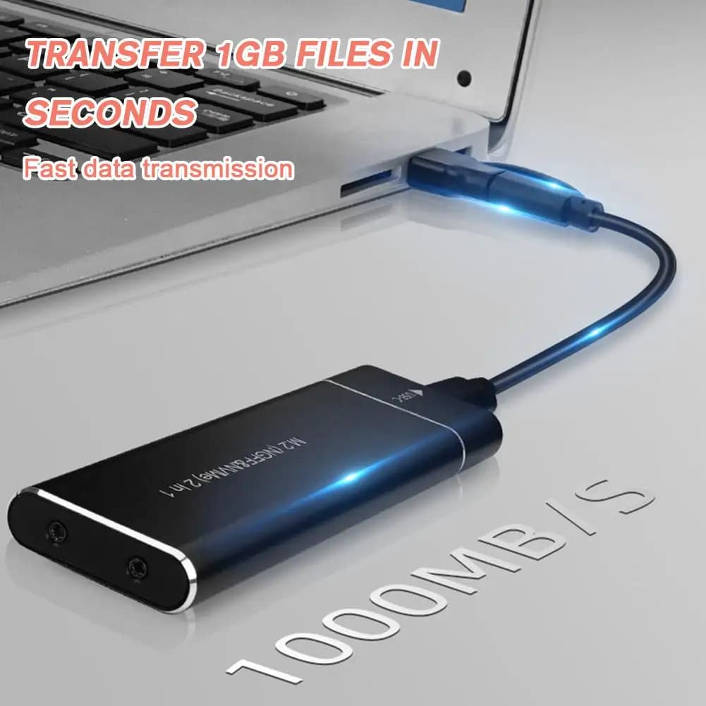 Adattatore per custodia SSD M.2 NVMe SATA 10 Gbps USB 3.1 Tipo C Custodia esterna