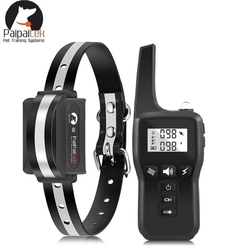 Collare da addestramento per cani con telecomando da 1000M, collare antiabbaio elettrico per cani, collare antiurto per cani ricaricabile impermeabile universale