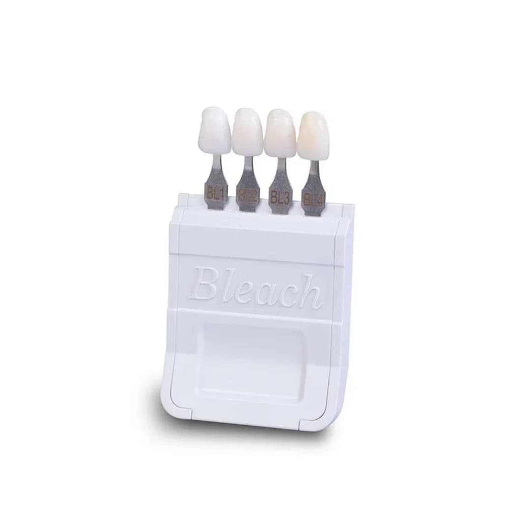 4 Color Dental Whitening Shade Guide Whitening Teeth Whitening Chart Waist AB BL1/2/3/4