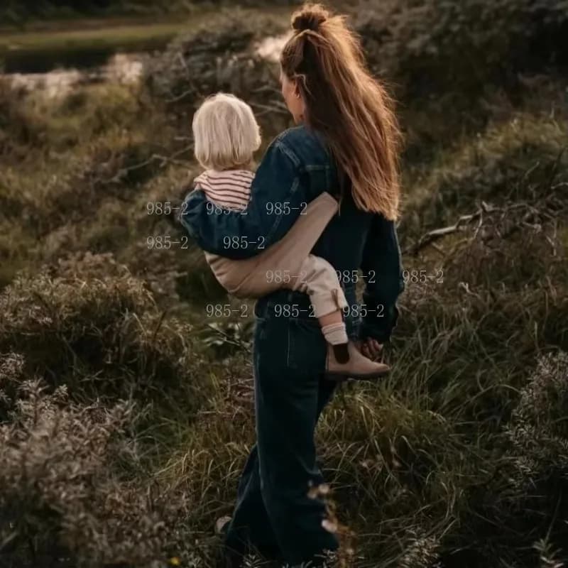 Marsupio Ergonomico per Neonati e Bambini, con Cinghie Regolabili, Leggero, Portatile, Traspirante e Cuscino Morbido