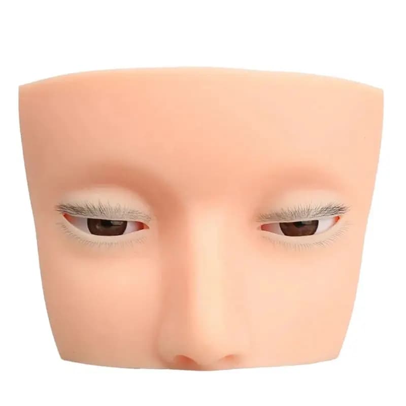 [NUOVO!ABMK la Eyelash Makeup Practice Tools, Eyelash Extension Manikin Head, Practice Model for Extensions Eyelash B