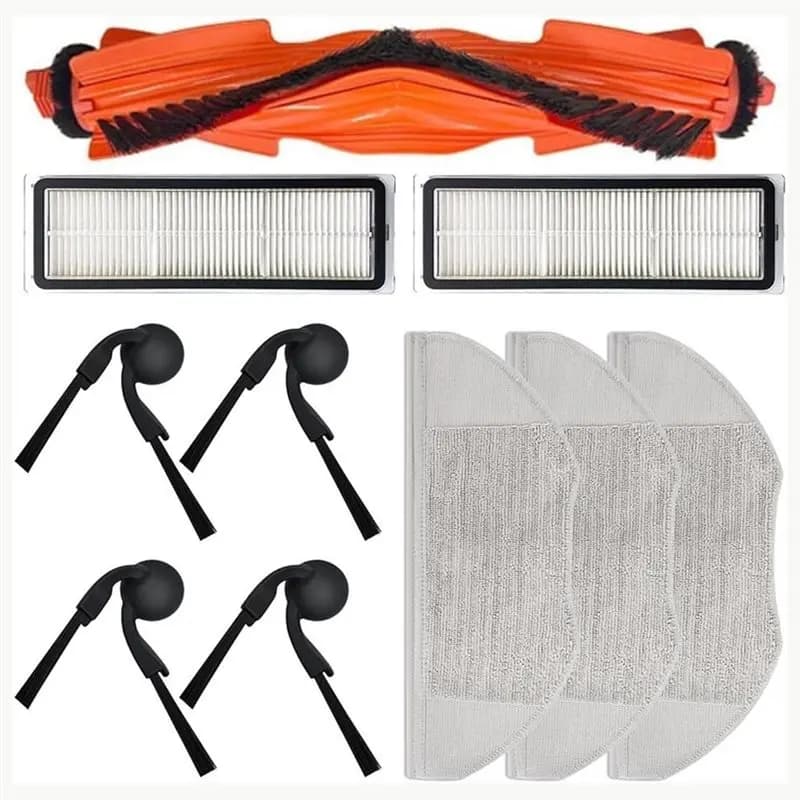 Y59A For Robot Vacuum S40/OV81 Replacement Parts 10PCS Main Side Brush Hepa Filters Mop Cloth Vacuum Cleaner Accessories