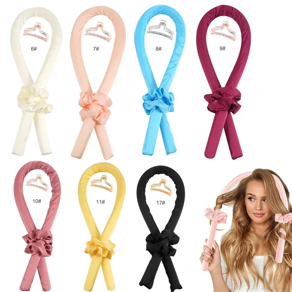 Heat-free curling rod band Bigodino for lazy hair Sets for curling silk hair Rocking rolls Wave Formers Hair styling tools