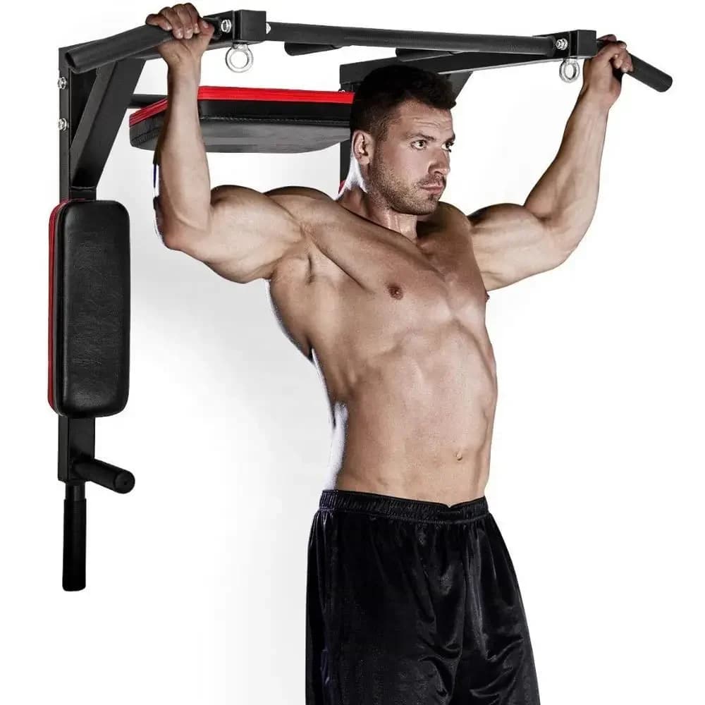 'for WellShow Sport Durable wall mounted tow station Pull Up Bar Home Gym Fitness
