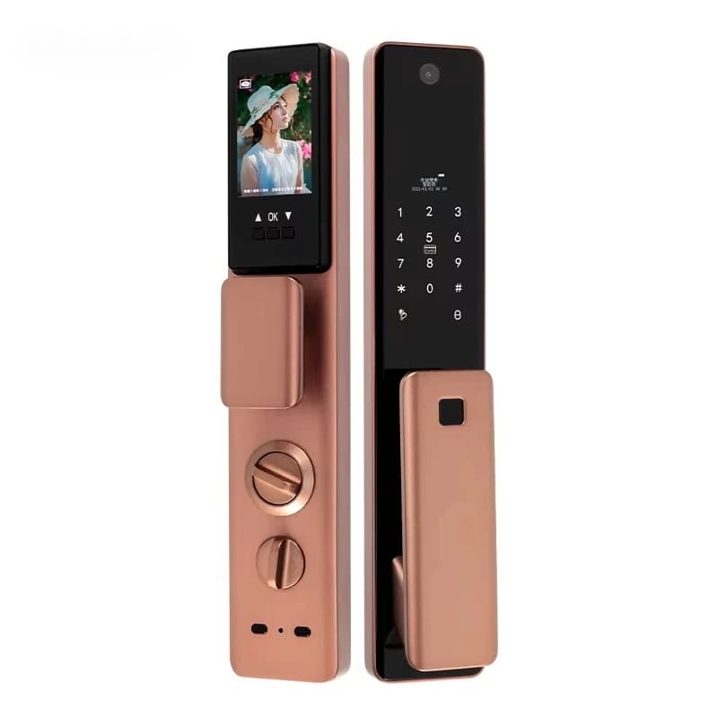 Videocitofono completamente automatico in tempo reale Tuya Smart Wifi Serratura digitale Telecamera antifurto Smart Lock digitale senza chiave