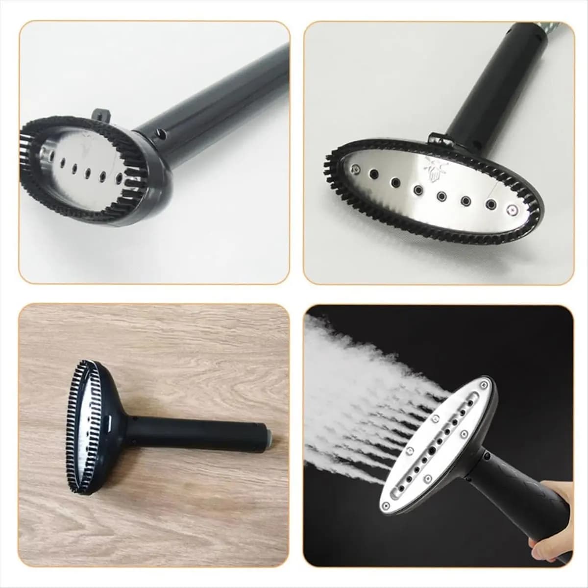 N18R Vaporizzatore Universale per Vestiti con Ugello Lungo e Spazzola, Strumento Portatile per Stirare, Accessorio di Ricambio per la Casa