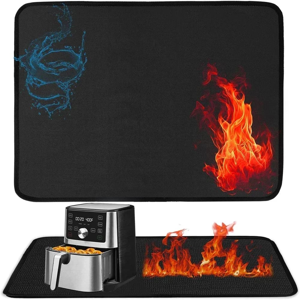 Heat-resistant silicone mats for kitchen counters Heat-resistant non-slip mats for air fryer Coffee maker Oven