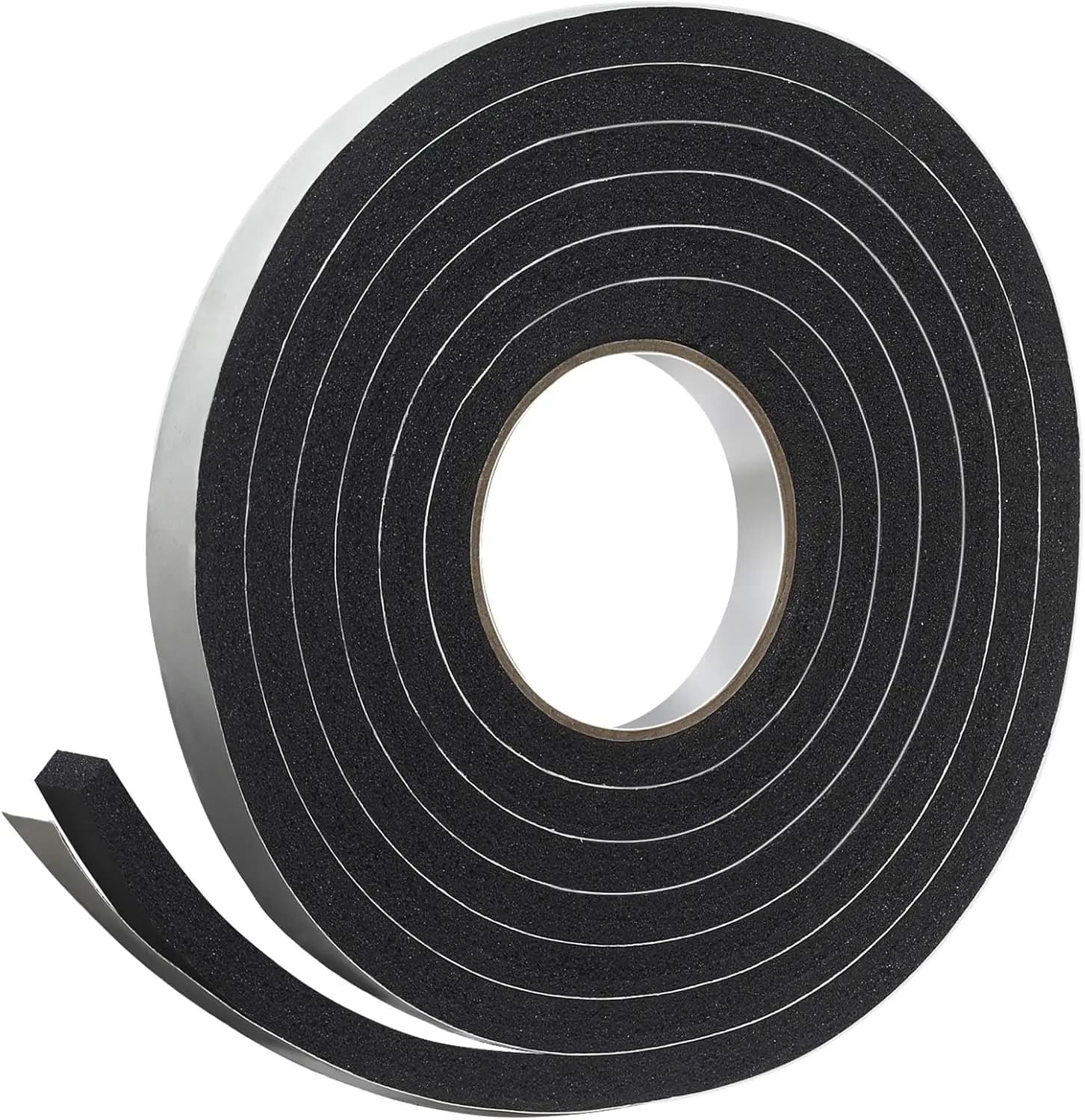 Nastro in schiuma di gomma nera 3/4" x 7/16" x 10' - Guarnizione per finestre, porte e autoveicoli