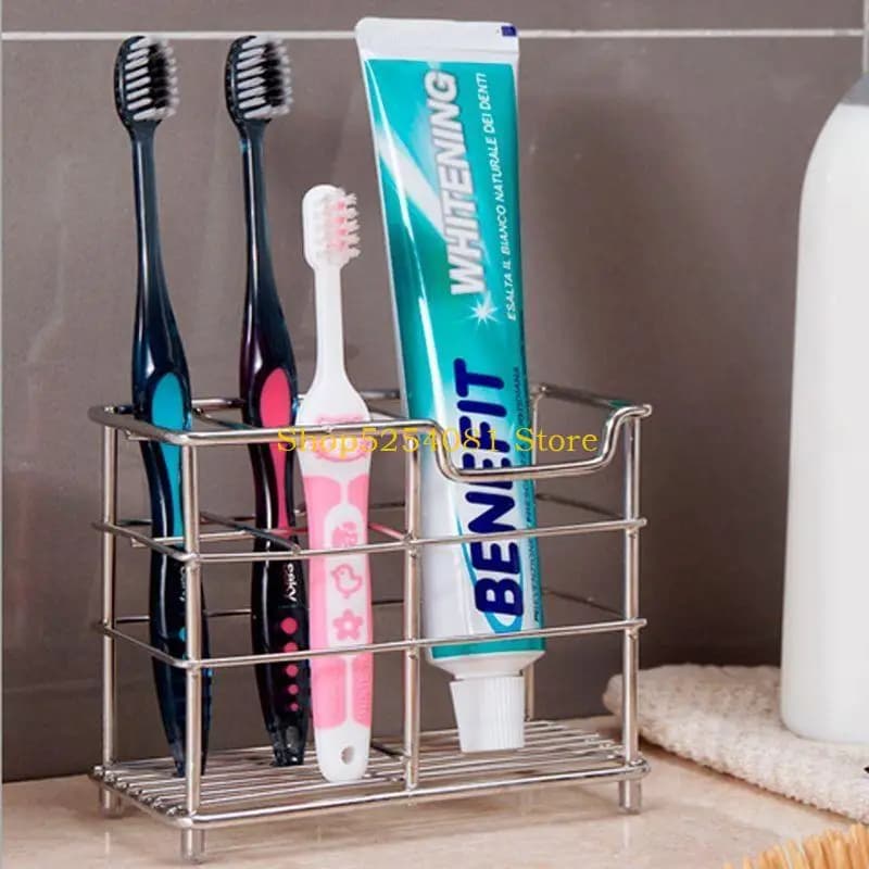AXYC Portaspazzolino Articoli da toeletta Organizzatore Porta dentifricio Portaoggetti Acciaio inossidabile S