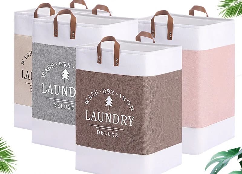 Basket for dirty clothes in Oxford fabric Foldable storage bag for folding bed linen for large capacity for the laundry room