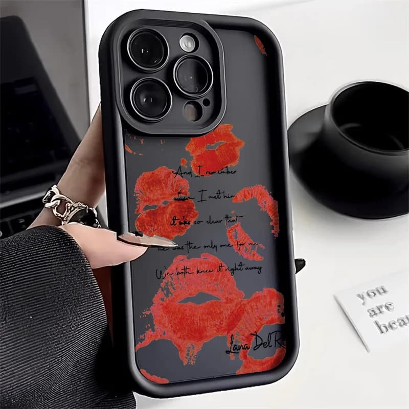 Sexy Girl Labbra Rosse Caso Per Infinix Smart 8 7 6 5 2020 Tecno Spark Go 2023 2024 20 10 Pro 4G 10C 20C Camon 20 Pop 8 7 Copertura Della Cassa