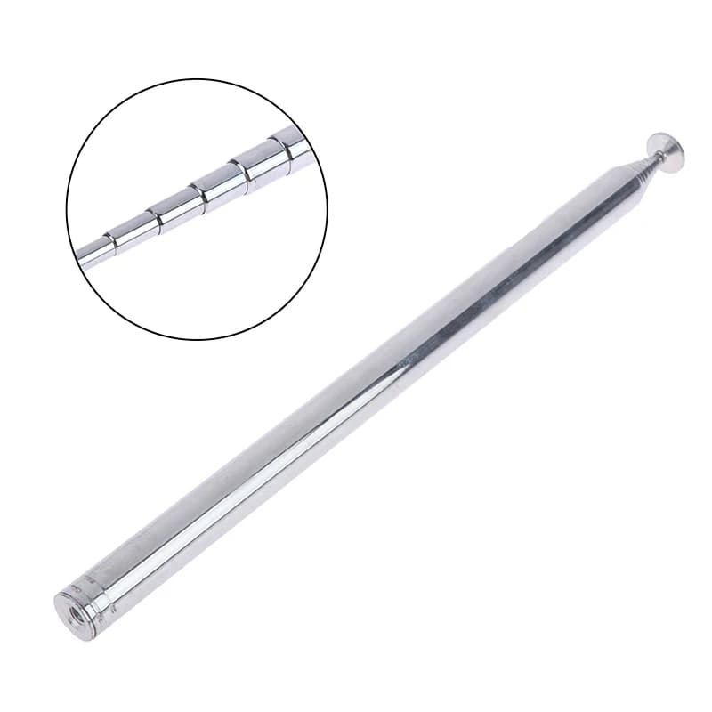 - 1PC 140 Cm 10 Section Telescopic Antenna FM AM Aadio -