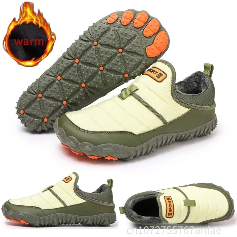Inverno Uomo Donna Caldo Casual Scarpe a piedi nudi Scarpe da neve Scarponi da trekking Antiscivolo Impermeabile Resistente al freddo Caldo per scarpe da viaggio