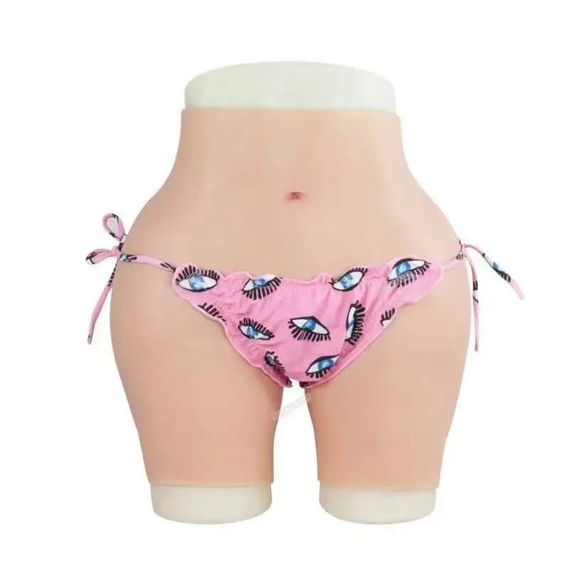 Finto sedere in silicone con effetto push-up e vagina finta per crossdressing, transgender, drag queen, shemale