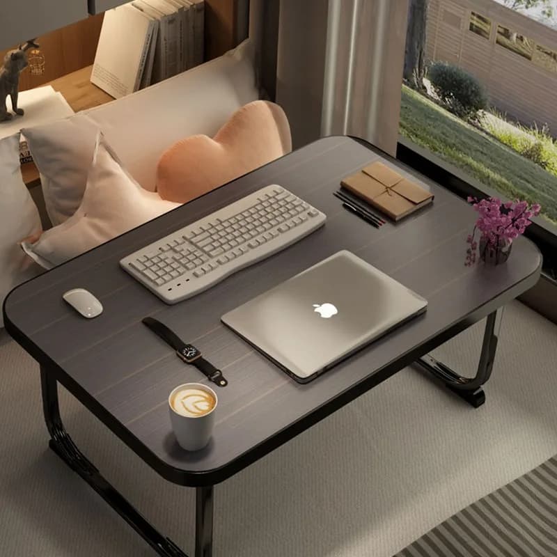 Scrivania da letto tavolino pieghevole tavolo da computer letto pigro studente dormitorio tavolo da studio fare compiti camera da letto seduta sul pavimento