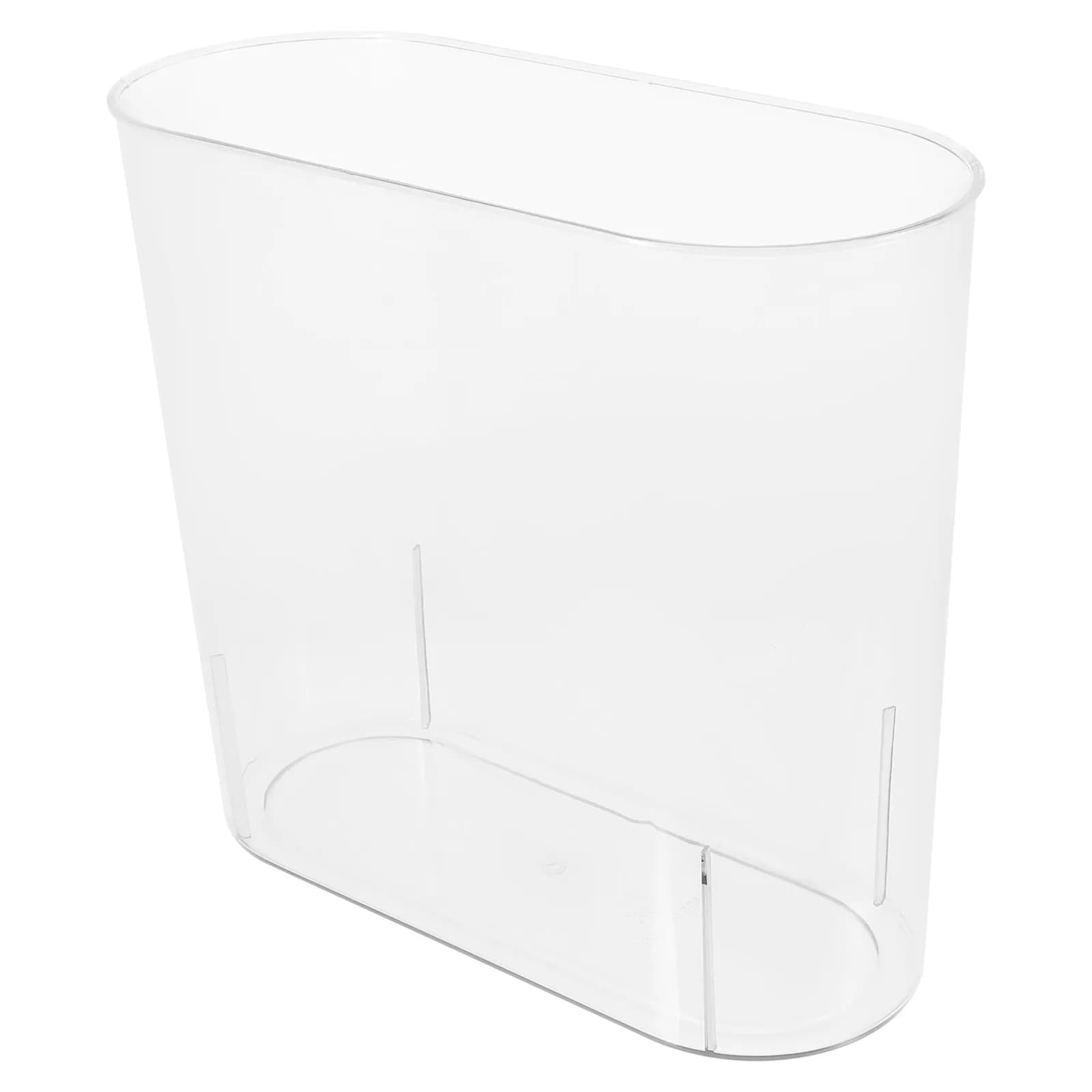 Clear Slim Trash Multi-Function Household Garbage Bin Bathroom Kitchen Bedroom Recycle Wastebasket Clear Trash Can