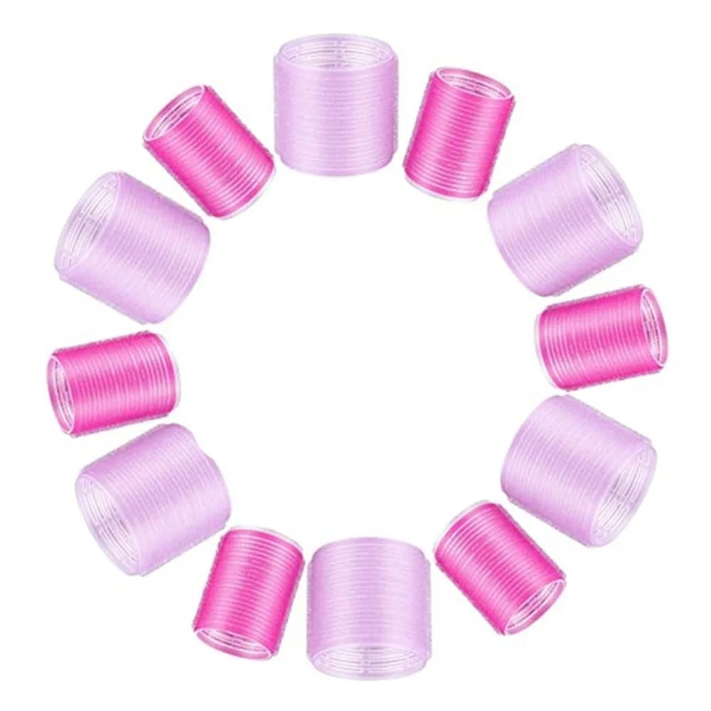 Set di Bigodini Autoadesivi Facili da Usare in Resina Plastica, Set Professionale di Bigodini Durevoli Autoaderenti per Uso Domestico