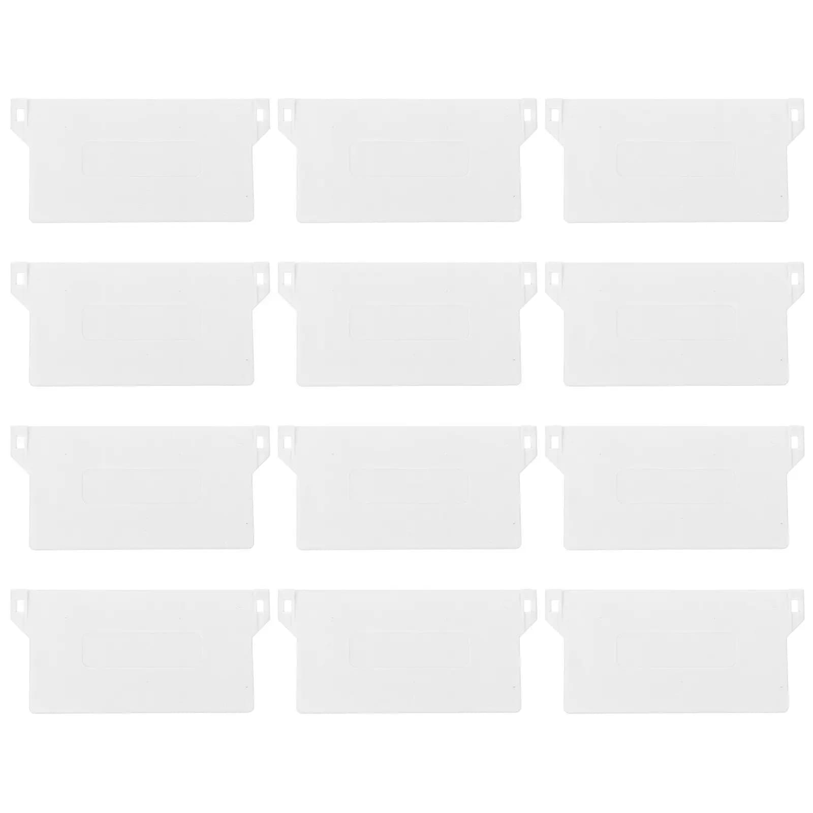 12 Pezzi Piastre Inferiori per Tende Verticali da 89 mm, Base in Plastica Premium con Peso per Lamelle da 89 mm, per Soggiorno, Camera da Letto, Bagno, Cucina