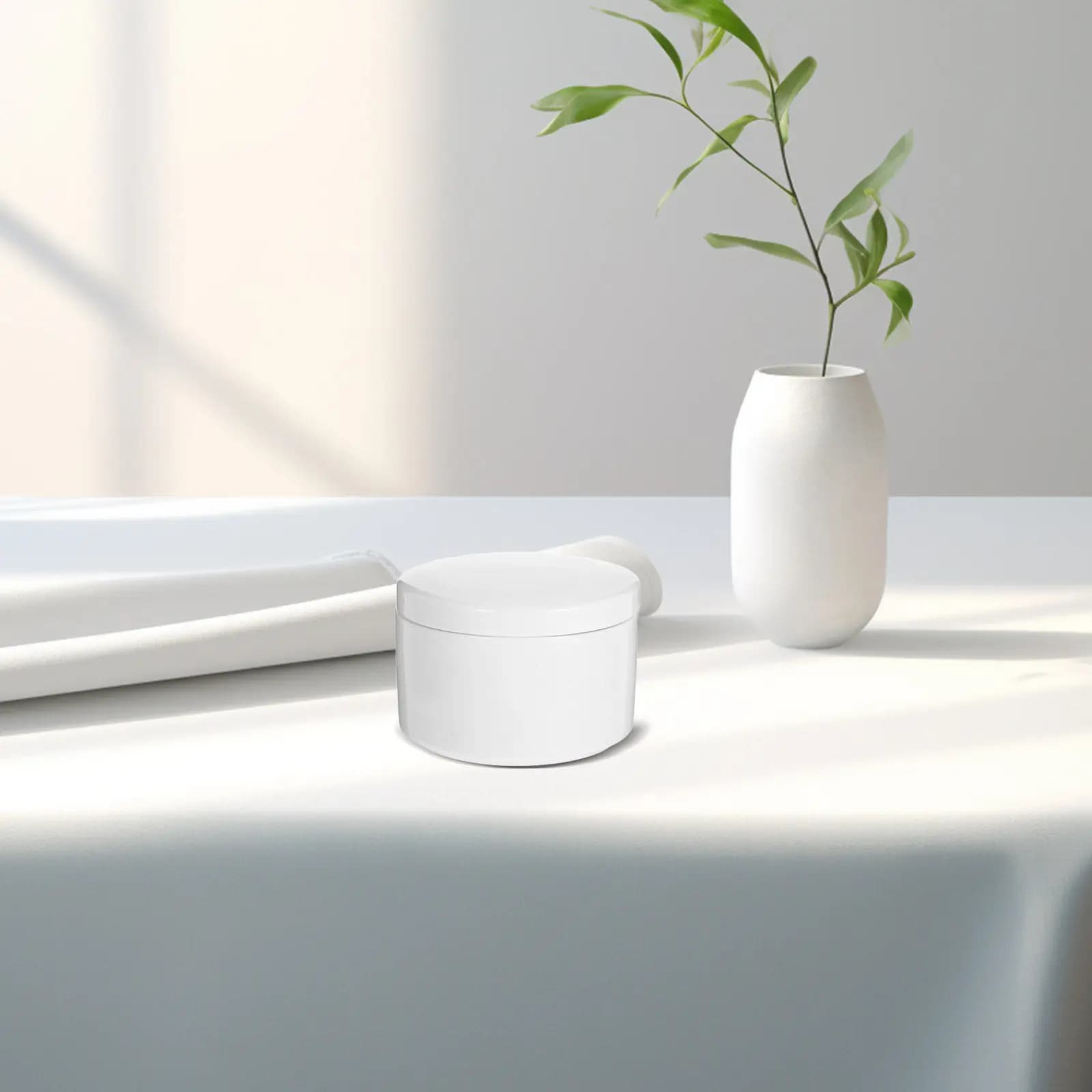 Box White Ceramic Jewelry Box, Delicate Organizing Case for Earrings, Mini Ceramic Jewelry Box