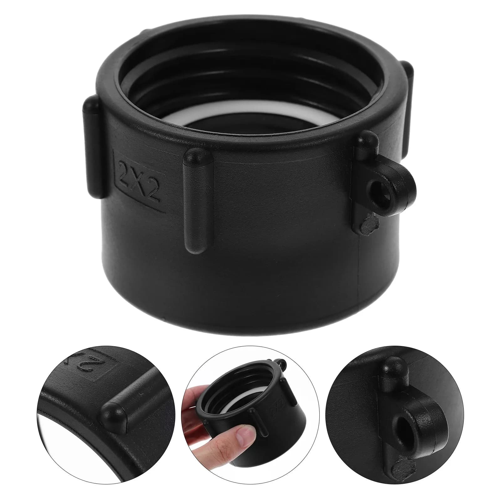Adattatore IBC Tote con filettatura grossa, connettore in plastica per serbatoio IBC, adattatore per serbatoio acqua resistente, connettore per tubo da giardino affidabile