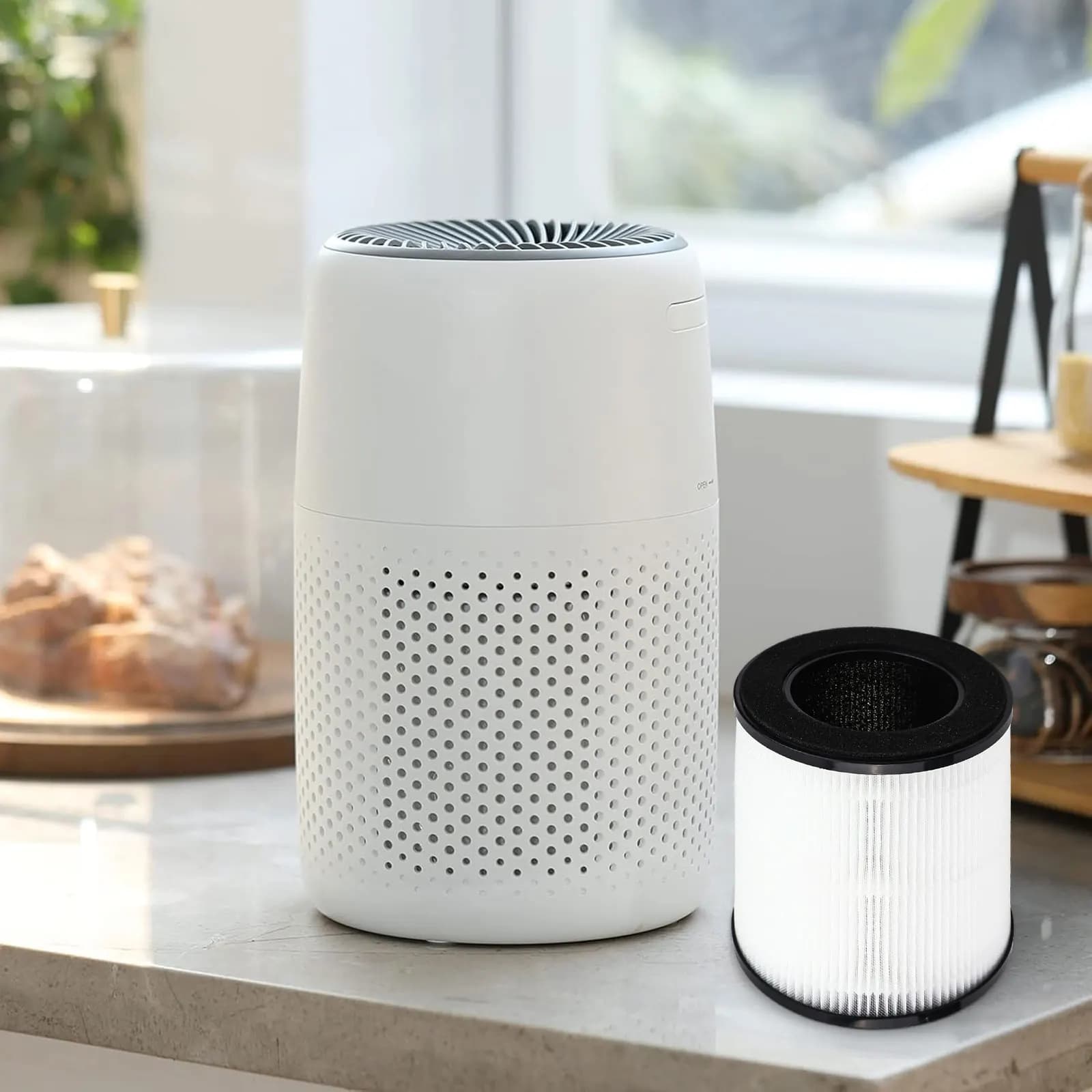 Filtro a Carbone Attivo per Purificatore d'Aria, Strato Pre-filtro, Sostituzione Rapida, Cattura Particelle al 99,97%, Installazione Senza Problemi