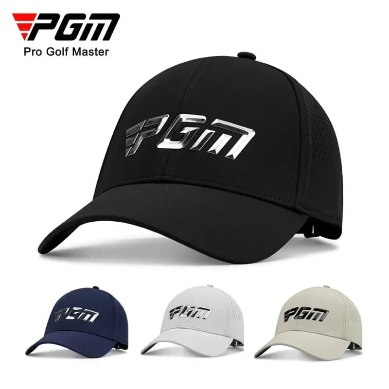 Cappellini da Golf da uomo PGM protezione solare ombra traspirante berretto Casual maschile lunghezza tesa 7.3cm cappello da sole traspirante MZ042
