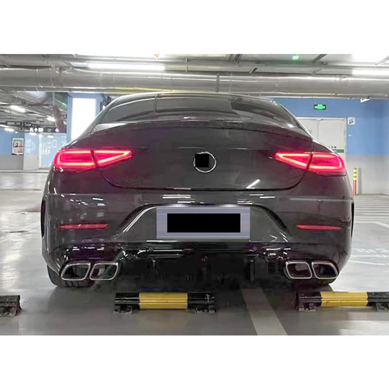 Suitable for 18-23 Mercedes-Benz -Class Upgrade CLS63 Tail Diffuser W257 Sport Edition CLS Rear Lip Four Outlets