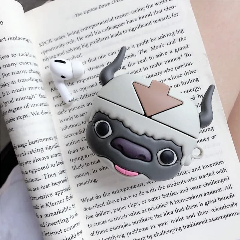 Airpods Headphone Case 4 Case 2 1 2Pro Pro3 Shell Cushionable Cartoon Popular Design Caw Silicone Earphone Case with Hook