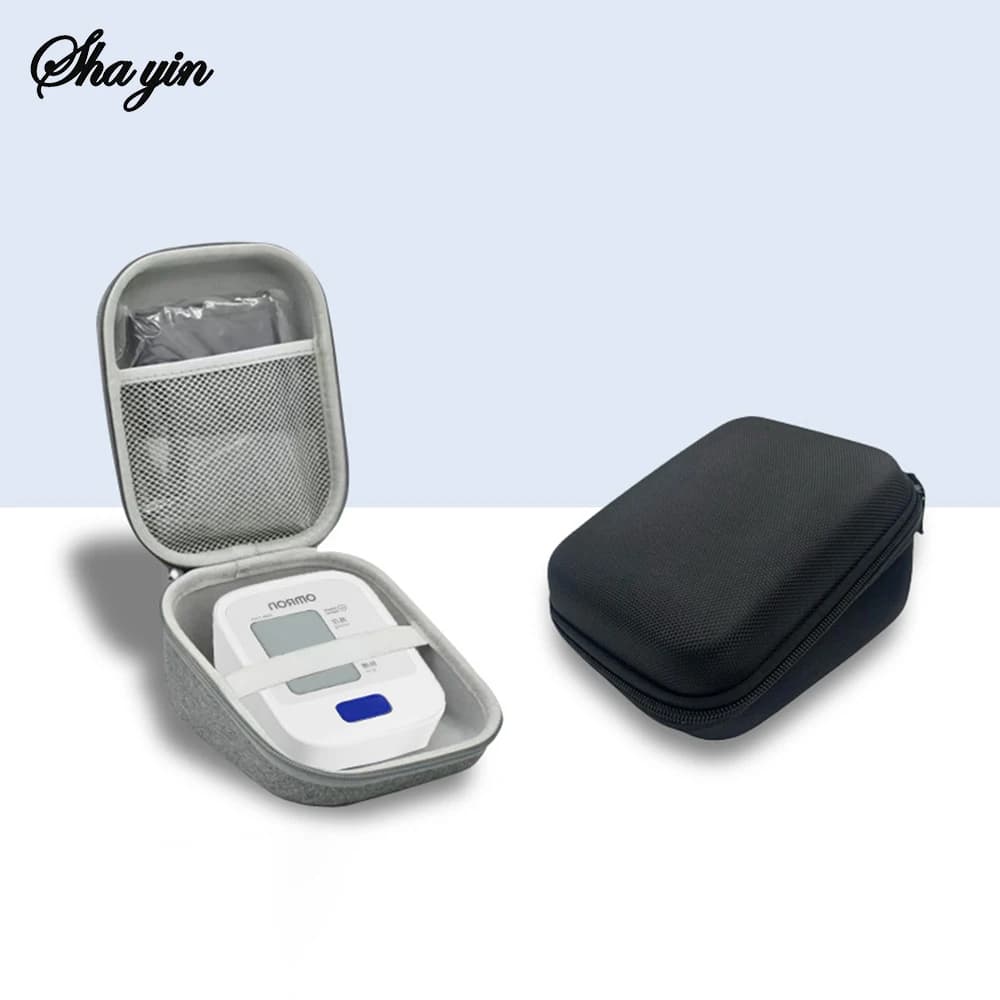 Storage Bag Caseling Hard Case Upper Arm Blood Pressure Monitor With Cuff Portable Travel Carrying Protective Bag Hard Cas