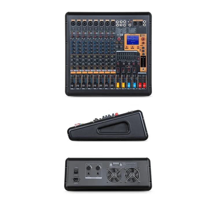 DMR Serie 8/12/16CH Nuovo Arrivo 128DSP Amplificatore Bluetooth Mixer Audio con 350 W/600 W * 2CH/Doppio EQ a 9 Bande/48 V Phantom/Corte Basso