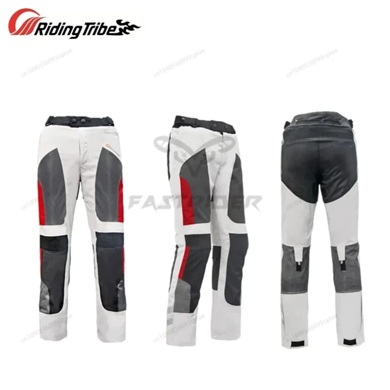 Pantaloni da moto stile estivo traspirante professionale da motocross rally pantaloni protettivi da equitazione con ginocchiere HP-12