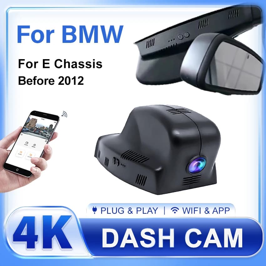 4K Wifi Dash Cam Car Dvr Camera For BMW 1 3 7 X1 X3 X5 M Series E60 E61 E65 E66 E70 E72 E83 E88 E92 Plug and Play DashCam