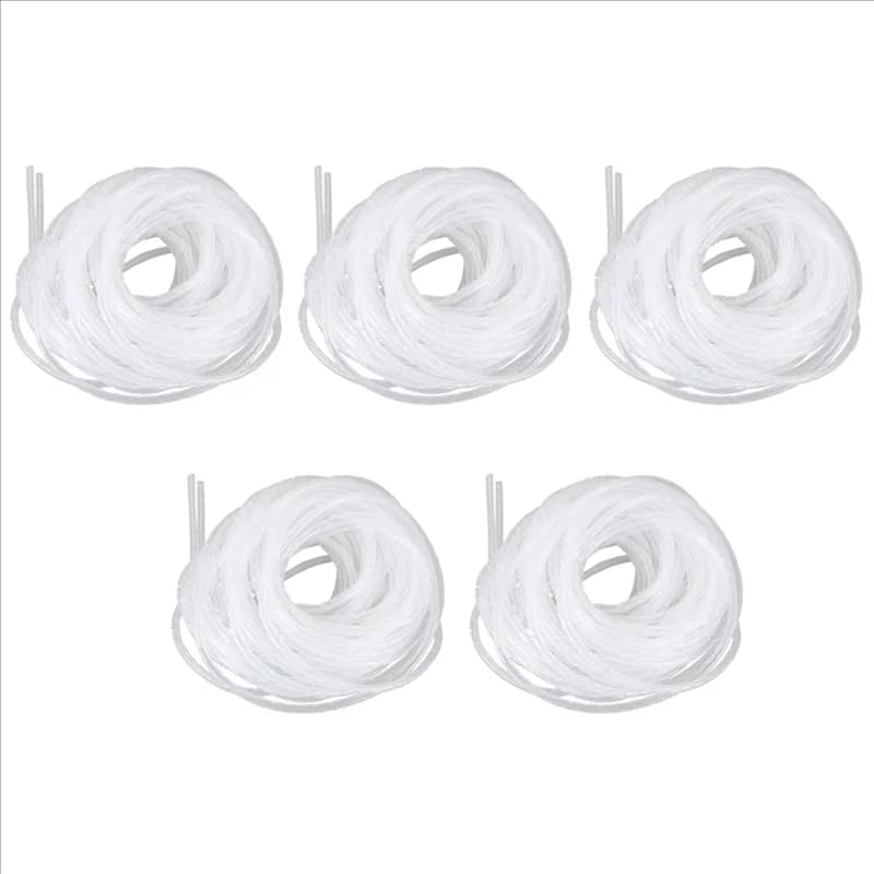 A01F-5X Gestore per organizer per cavi a spirale, fascia avvolgente, diametro 6 mm, lunghezza 15 m, bianco