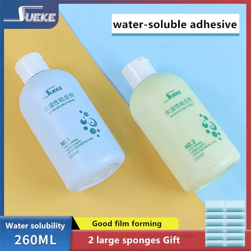 New Arrival Sueke Suke Ping Pong Rack Soluble in Water Inorganic Collar Rubber Sticker 260ML with sponge
