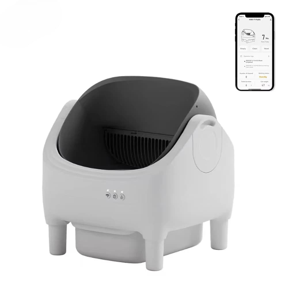 Lettiera Automatica per Gatti Autopulente, Lettiera Intelligente Extra Large con Parte Superiore Aperta, Forniture per Animali Domestici