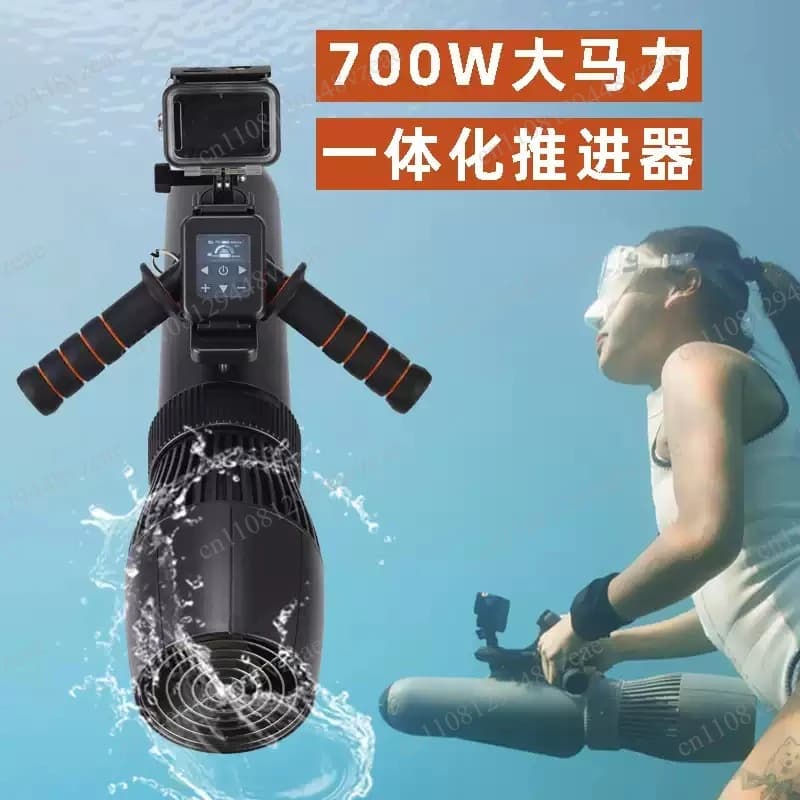 Propulsore Subacqueo 700W per Immersioni e Snorkeling, Booster Portatile ad Alta Potenza per Paddle Board, Spinta Due-in-uno