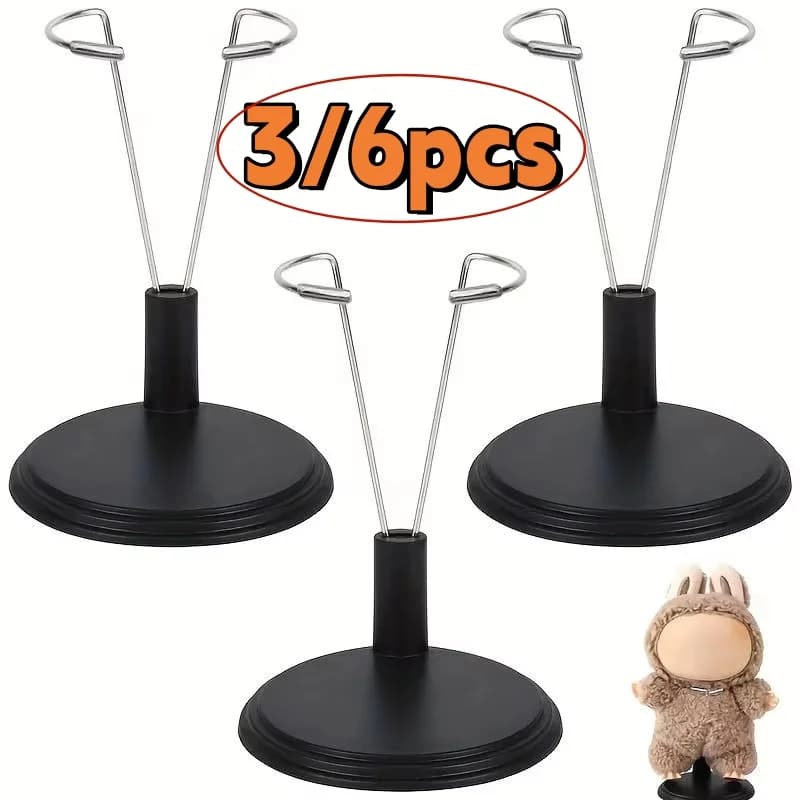 Supporto per Bambole e Modellini (3/6 Pezzi) - Espositore per Pupazzi e Bambole - Supporto da Polso per Bambole