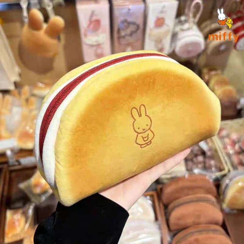 Astuccio Portamatite Kawaii Miffy Serie Pane Gourmet, Borsa Cosmetica Portatile Dopamina, Accessori Anime, Regalo Perfetto