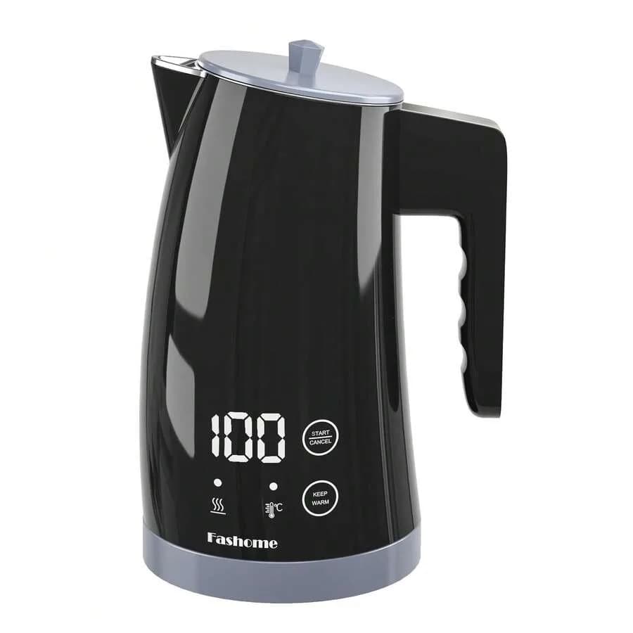 1.25L Electric Kettle Temperature Control, 1200W Fast Boil Electric Tea Kettle, Digital LED Display, 304 Stainless Steel Inner,