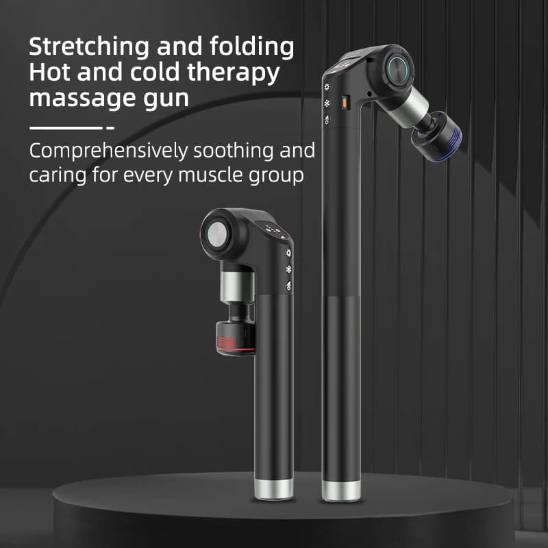 Multi-Functional 98W High-Power 40mm Brushless Motor Retractable Massager Gun, 4-Speed, 6-8H Runtime, Full Body Use, Hospital